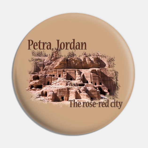 Petra: The Rose Red City Pin by RaeTucker