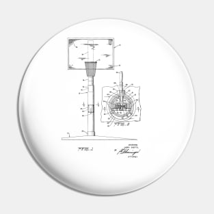 Adjustable Basketball Goal Vintage Patent Hand Drawing Pin