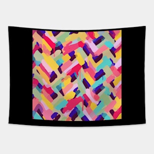 Modern abstract geometric texture digital image Tapestry