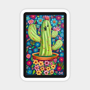 Cactus art Magnet