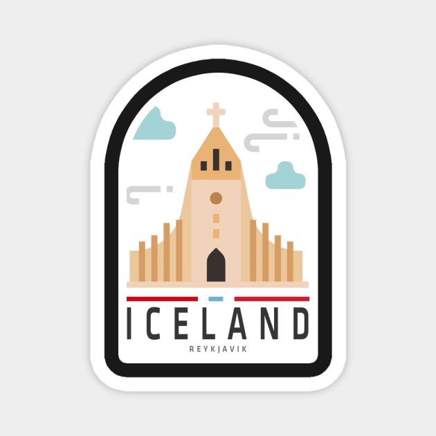 Reykjavik, Reykjavik Iceland, Reykjavik Island Sticker Magnet by norwayraw