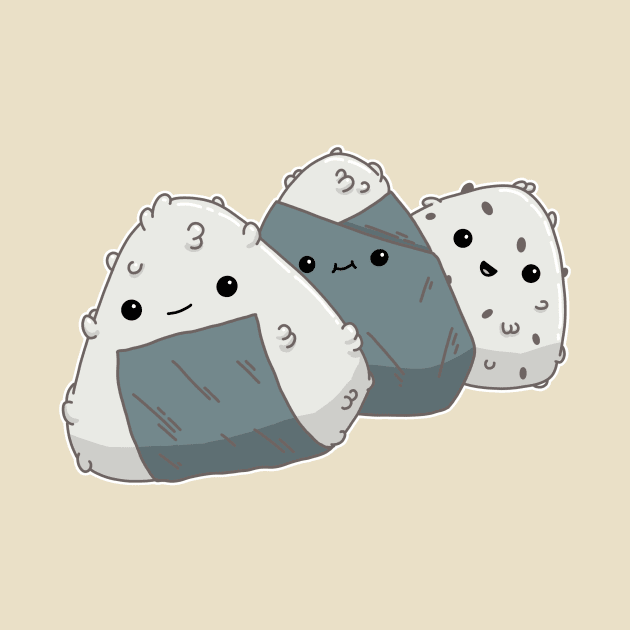 Onigiri Trio by knozos