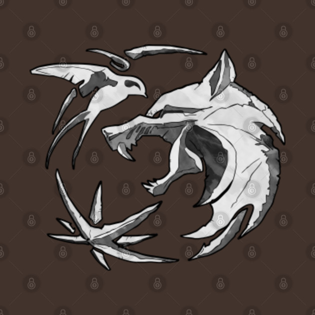 The Witcher Emblem - gray variant - Witcher - T-Shirt | TeePublic