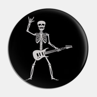 Rock Out Skeleton Pin