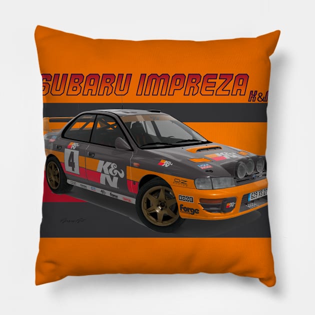 Subaru Impreza GrpA Pillow by PjesusArt