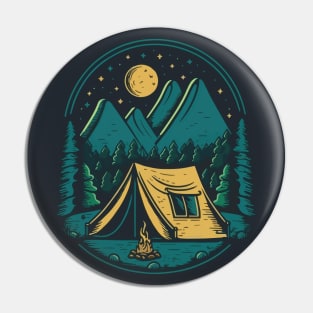 Camping Life Pin