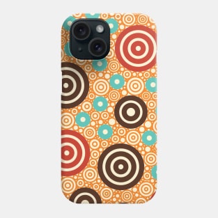 Aztec Warrior Pattern Burst v3 Circle Design Phone Case