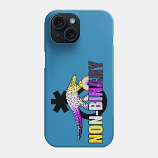 Non-binary Pangolin Phone Case