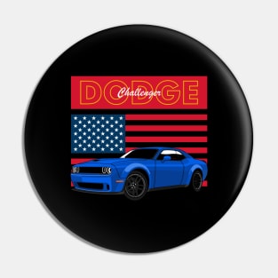 challenger rt Muscle Cars Pin