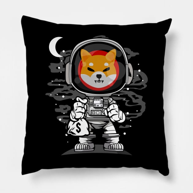 Astronaut Shiba Inu Coin To The Moon Crypto Token Shib Army Cryptocurrency Wallet HODL Birthday Gift For Men Women Pillow by Thingking About