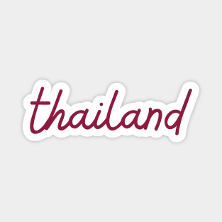 thailand - maroon red Magnet