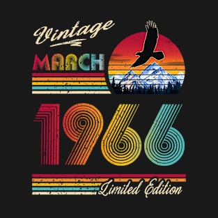 March 1966 Birthday T-Shirt