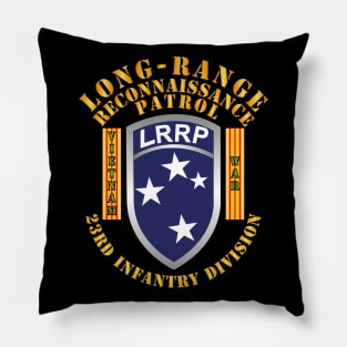 23rd ID - LRRP w VN War Banner Pillow