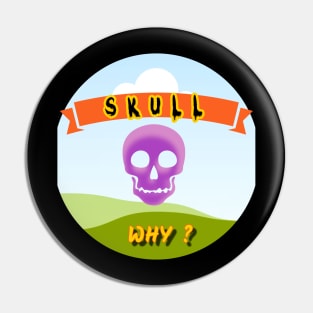 SKULL FLOATING IN A LANDSCAPE, WHY ? Pin