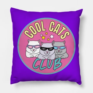 Cool cats club, bad cattitude Pillow