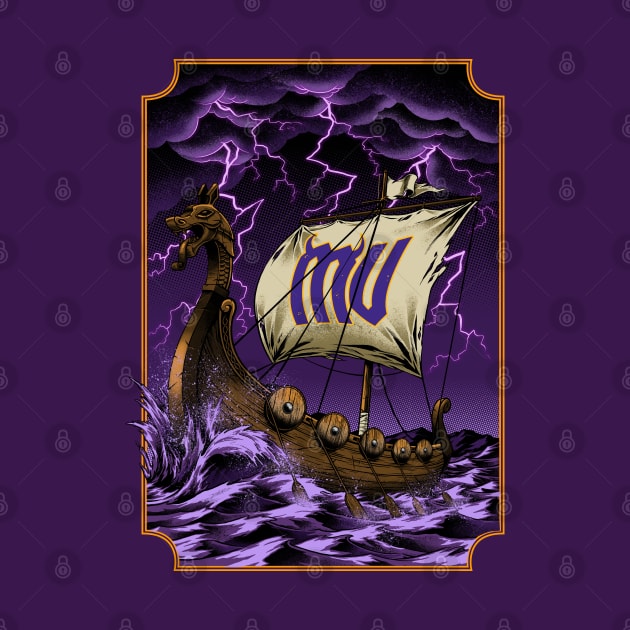 Minnesota Vikings Fans - Stormy Sea-son by JustOnceVikingShop