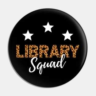 Library Squad Pin