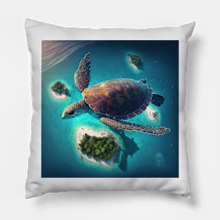 The flying turtle Pillow