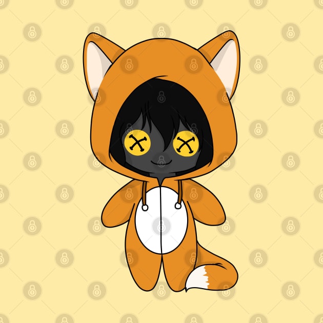 creepypasta the puppeteer fox costume doll by LillyTheChibi