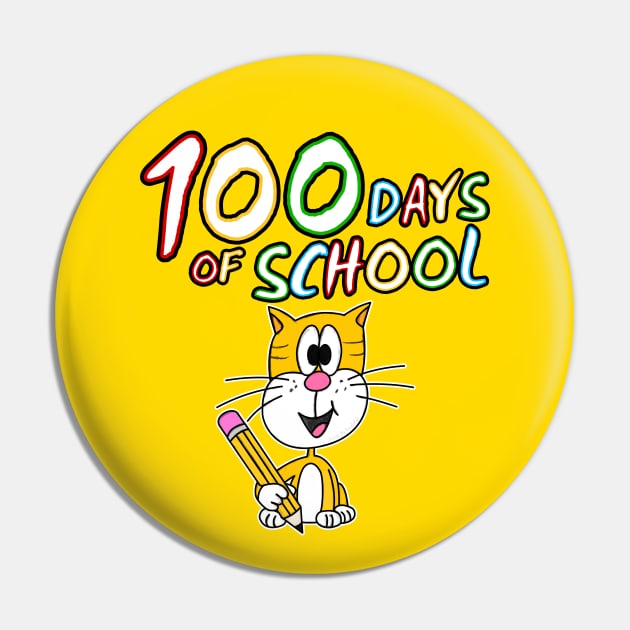 100 Days Of School Cat Kindergarten 2022 Pin by doodlerob