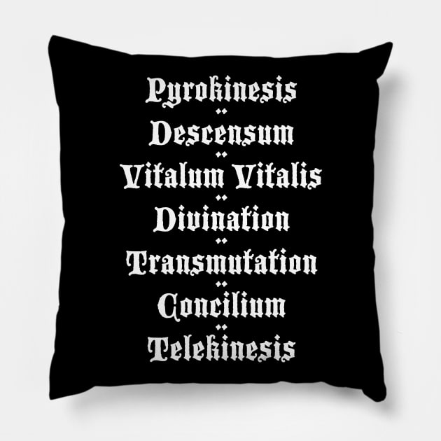 The Seven Wonders, for Dark Backgrounds Pillow by MotiviTees