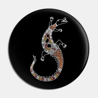 Aboriginal Art - Croc 2 Pin