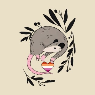 Lesbian Pride Possum T-Shirt