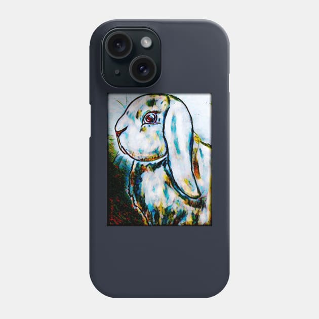 ”Smudge” Bun Bun Bunny Rabbit Phone Case by YollieBeeArt