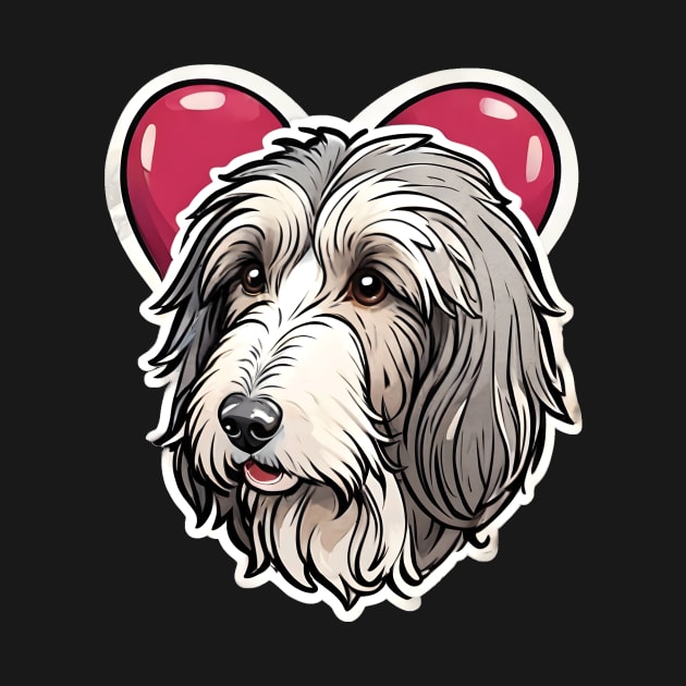 Cute Bearded Collie Love by vanityvibes