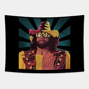 Macho Man II Retro Pixel II 70s Tapestry