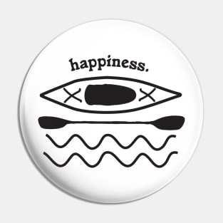 Kayaking is Happiness illustration Pin