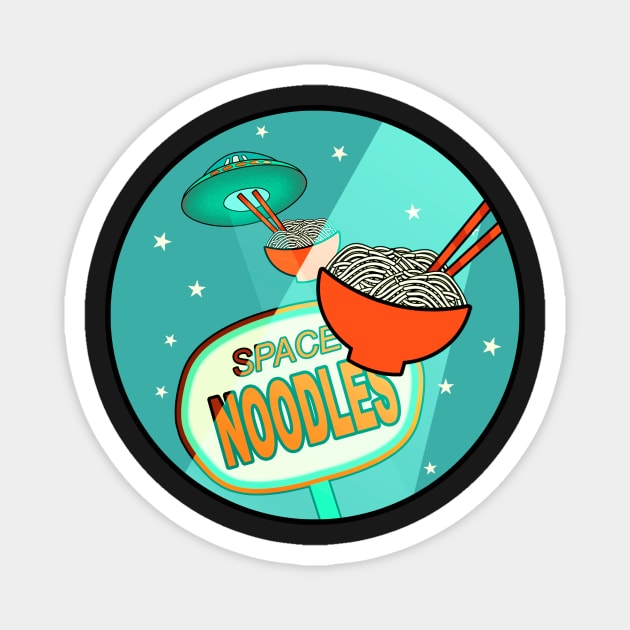 Noodles abduction 2 Magnet by Amalus-files