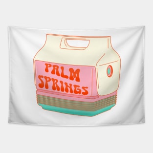 Palm Springs California Retro Cooler Tapestry