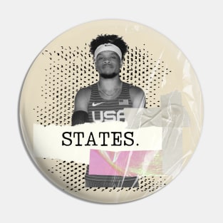 Noah Malone Olympics Sprinter Paralympics T12 STATES Pin