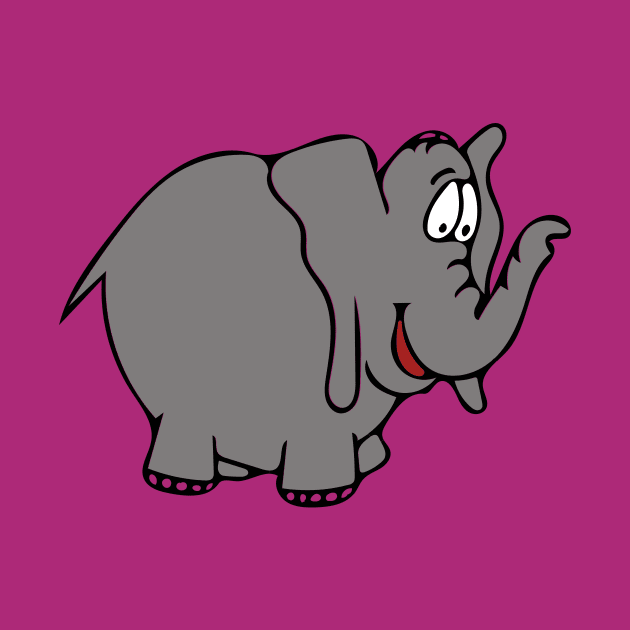 Big Fat Elephant Cartoon by PatrioTEEism