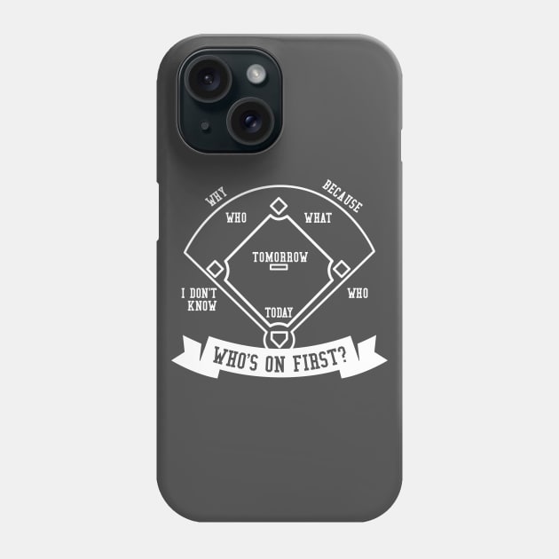 Who's On First Phone Case by DetourShirts