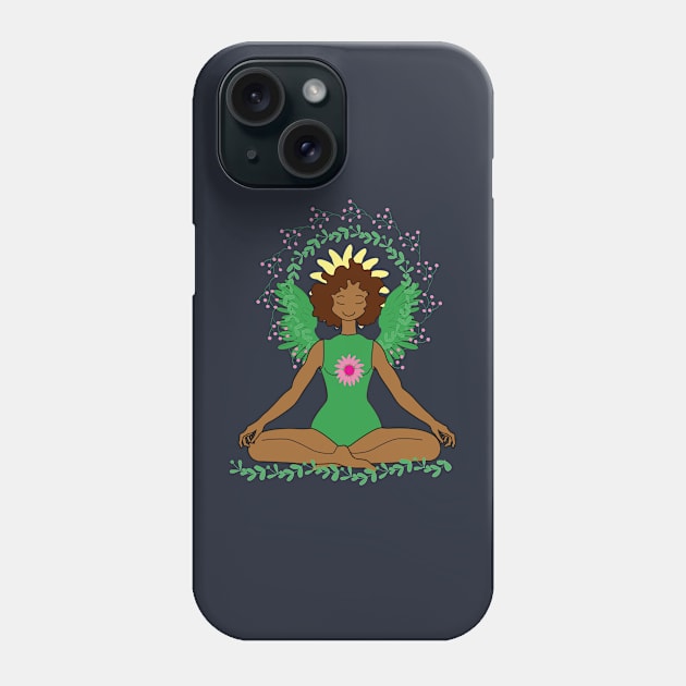 Spring Angel Meditation Phone Case by emma17