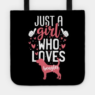 Just a Girl Who Loves Bernese Beagles Tote