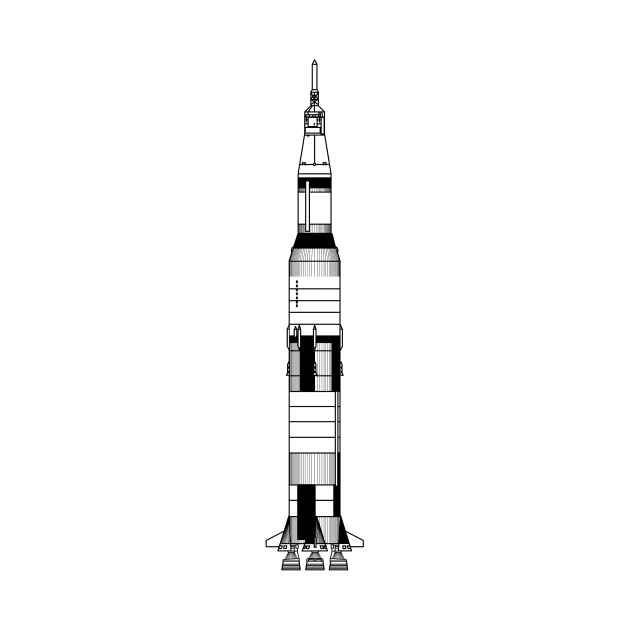 Apollo Saturn V Rocket by kipstewart