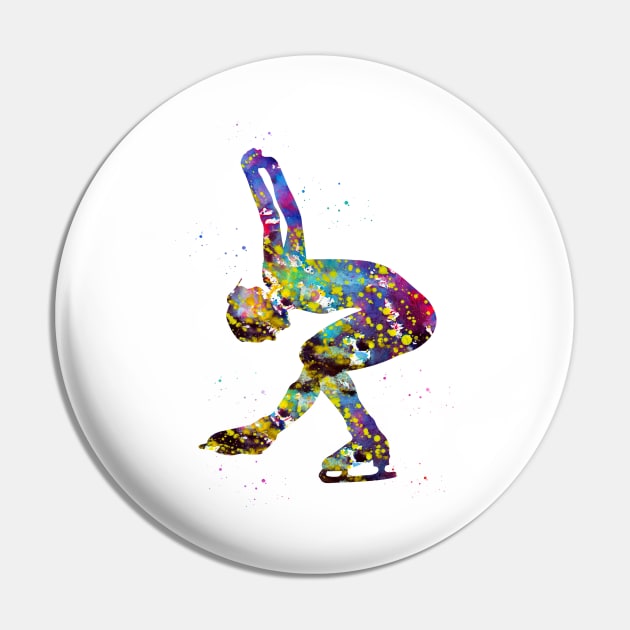 Ice skater Pin by erzebeth