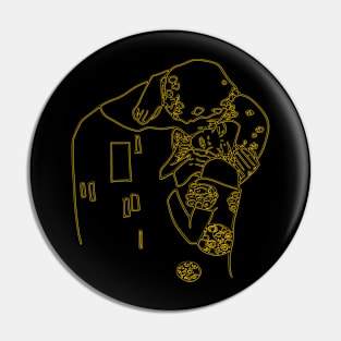 KLIMT - The Kiss (gold) Pin