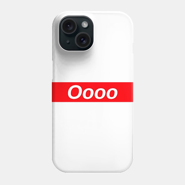 Oooo // Red Box Logo Phone Case by FlexxxApparel