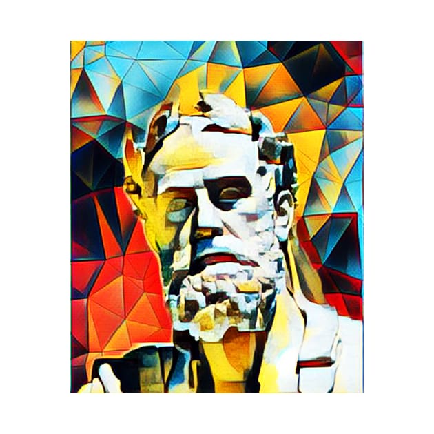Xenophon Abstract Portrait | Xenophon Artwork 2 by JustLit