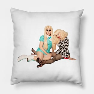 Trixie and Katya Pillow