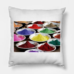 Gulal powders in market in India Pillow