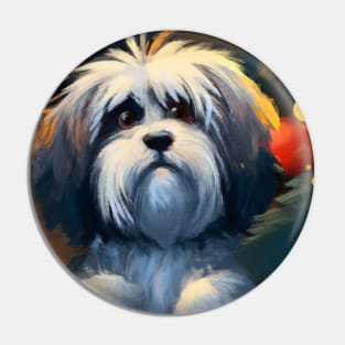 Cute Havanese Drawing Pin