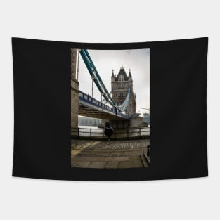 Low angle view of the Tower bridge Tapestry