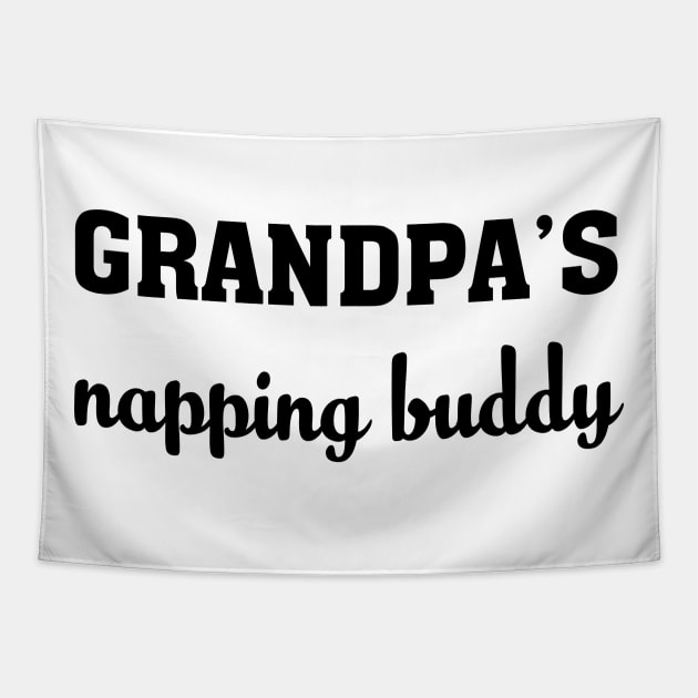 GRANDPPA'S NAPPING BUDDY Tapestry by HAIFAHARIS