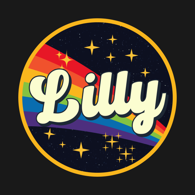 Lilly // Rainbow In Space Vintage Style by LMW Art