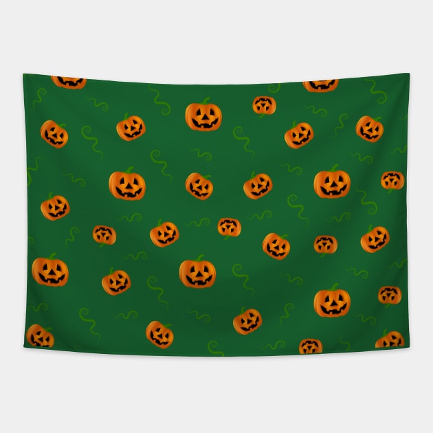 Pumpkin extravaganza III Tapestry by Sinmara